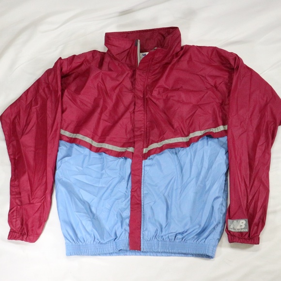 New Balance Jackets & Blazers - Vintage NEW BALANCE Colorblock Zip Up Windbreaker